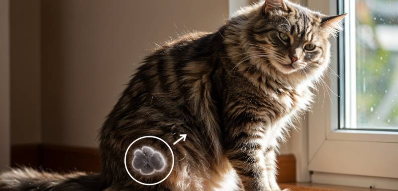 bolas de pelo en gatos