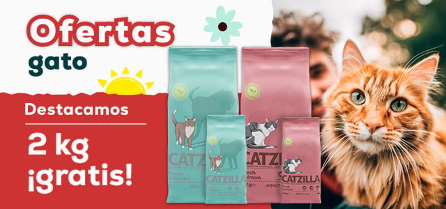Ofertas gato🐈  |  2 kg ¡gratis! con selección de pienso Catzilla  6kg