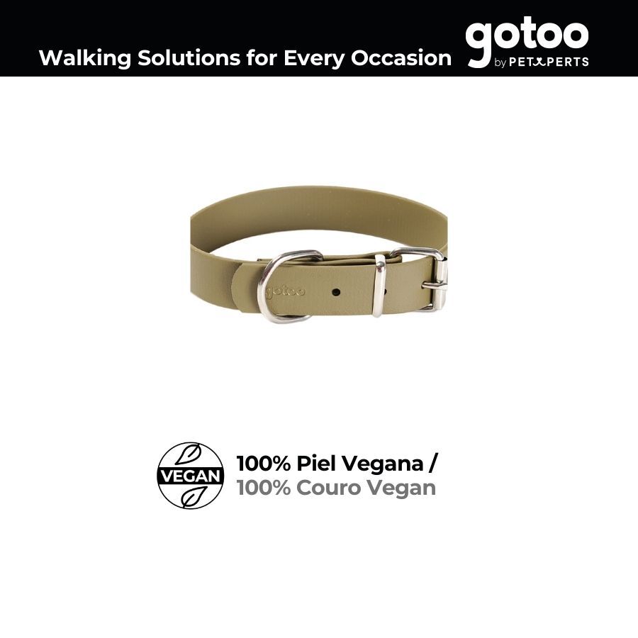 Gotoo Collar Biothane verde oliva para perros, , large Imagen numero 4