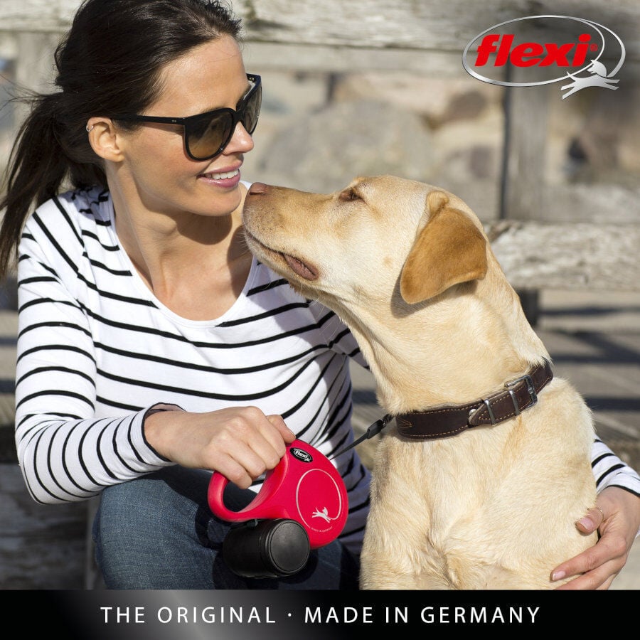 Flexi New Classic Correa Extensible Negra para perros, , large Imagen numero 9
