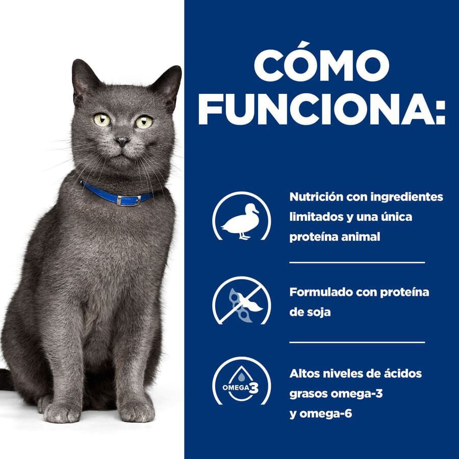 3 kg Hill's Prescription Diet Food Sensitivities d/d Pato pienso para gatos, , large indicador imagen numero 3