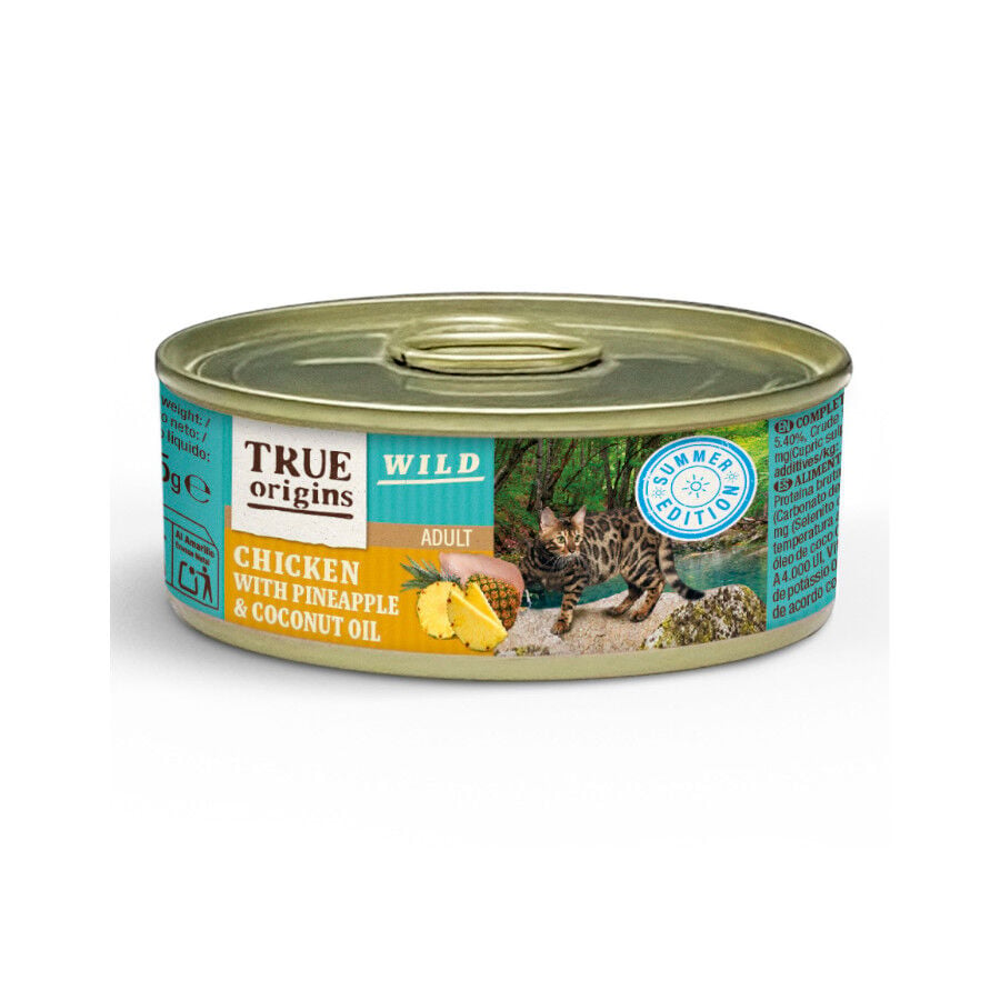 85 g True Origins Wild Summer Pollo con Pi&ntilde;a y Aceite de Coco en Pat&eacute; lata para gatos, , large Imagen numero 1