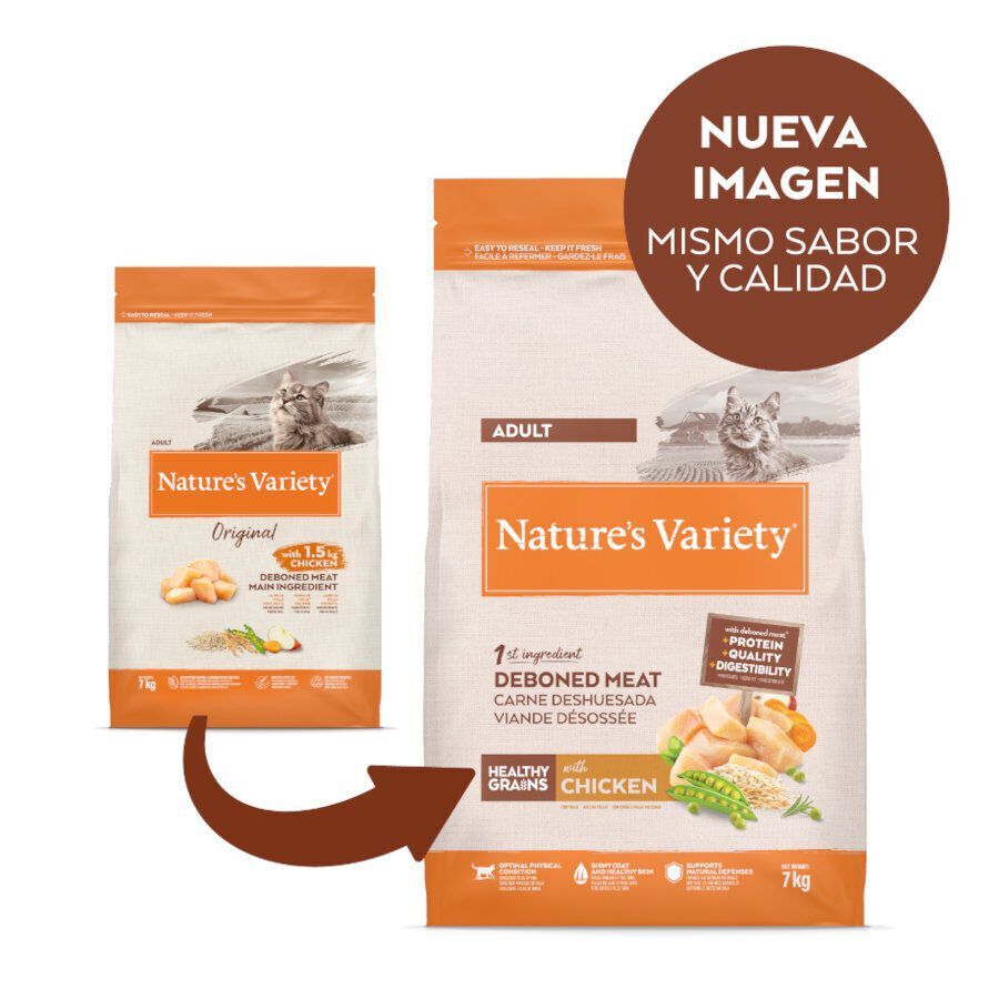 7 kg Nature's Variety Healthy Grains Adult Pollo pienso para gatos, , large Imagen numero 2
