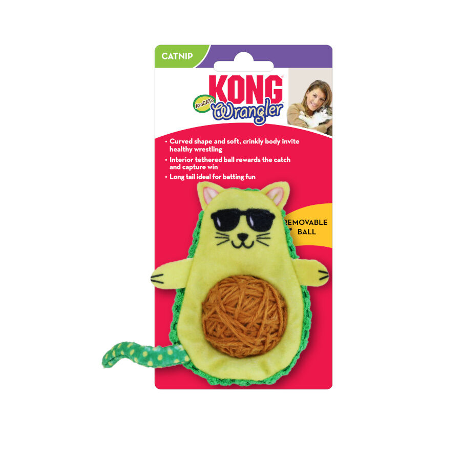 Kong Wrangler Aguacate de Juguete para gatos, , large indicador imagen numero 2
