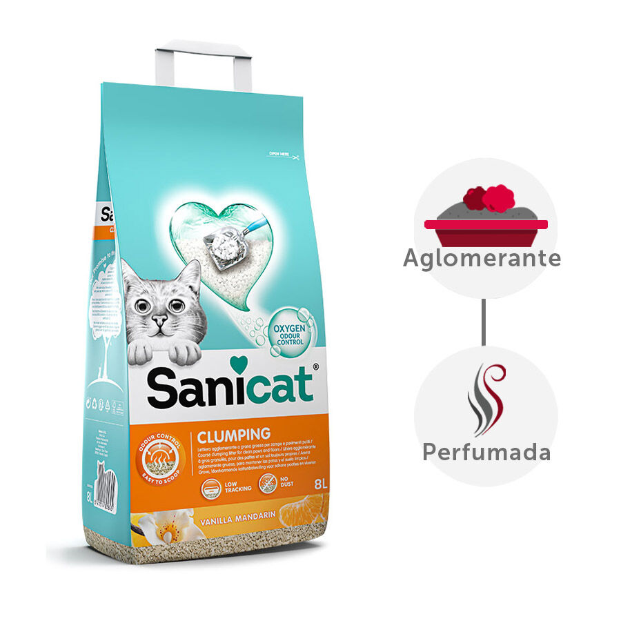 8 L Sanicat Arena Aglomerante Vainilla y Mandarina, , large Imagen numero 2