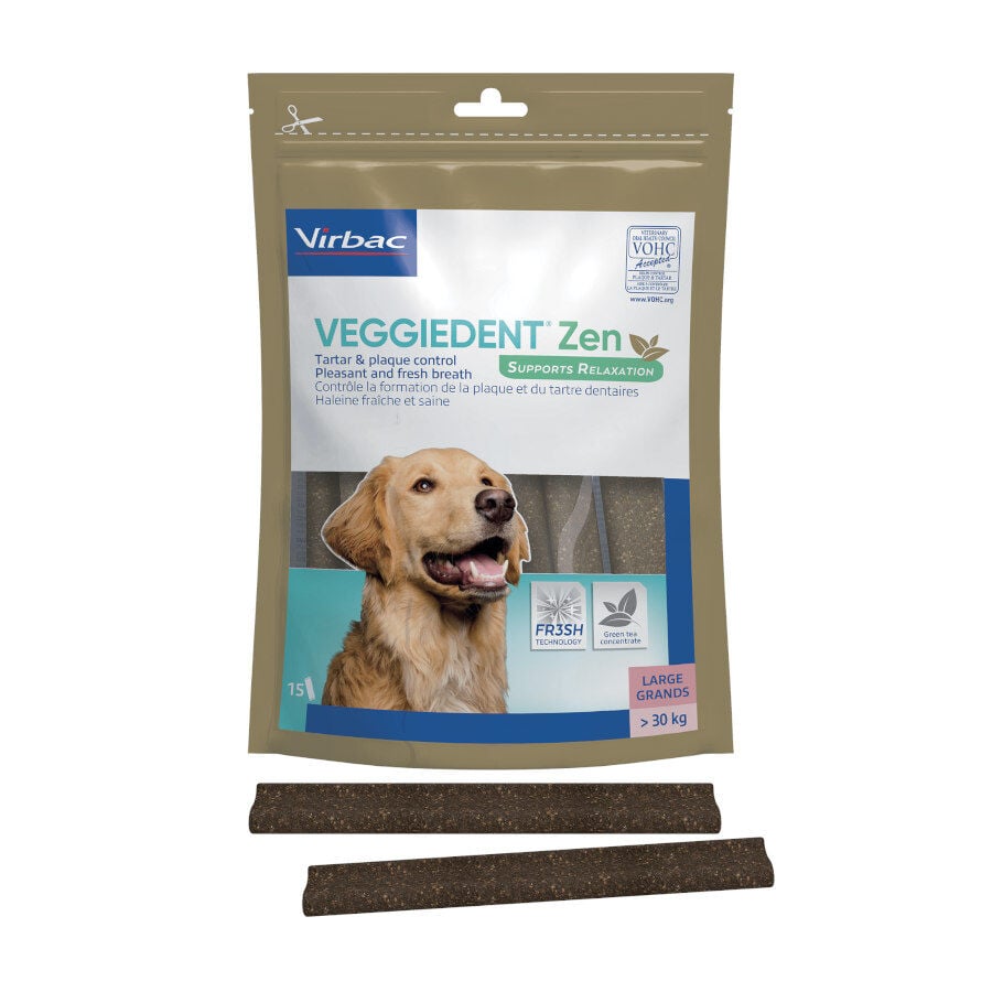15 barritas Virbac L&aacute;minas Veggiedent Zen L para perros, , large indicador imagen numero 1