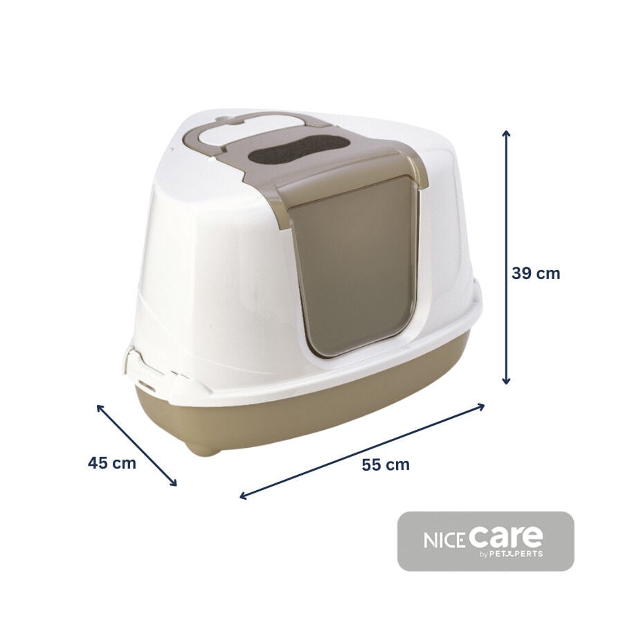 Nice Care Arenero Flip Corner Beige para gatos, , large indicador imagen numero 4