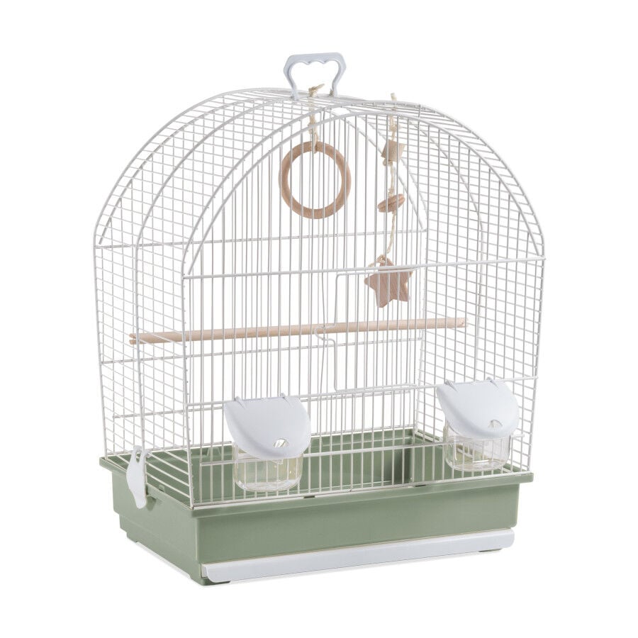 Voltreg&agrave; 642 Eco Jaula Verde con Columpio para p&aacute;jaros