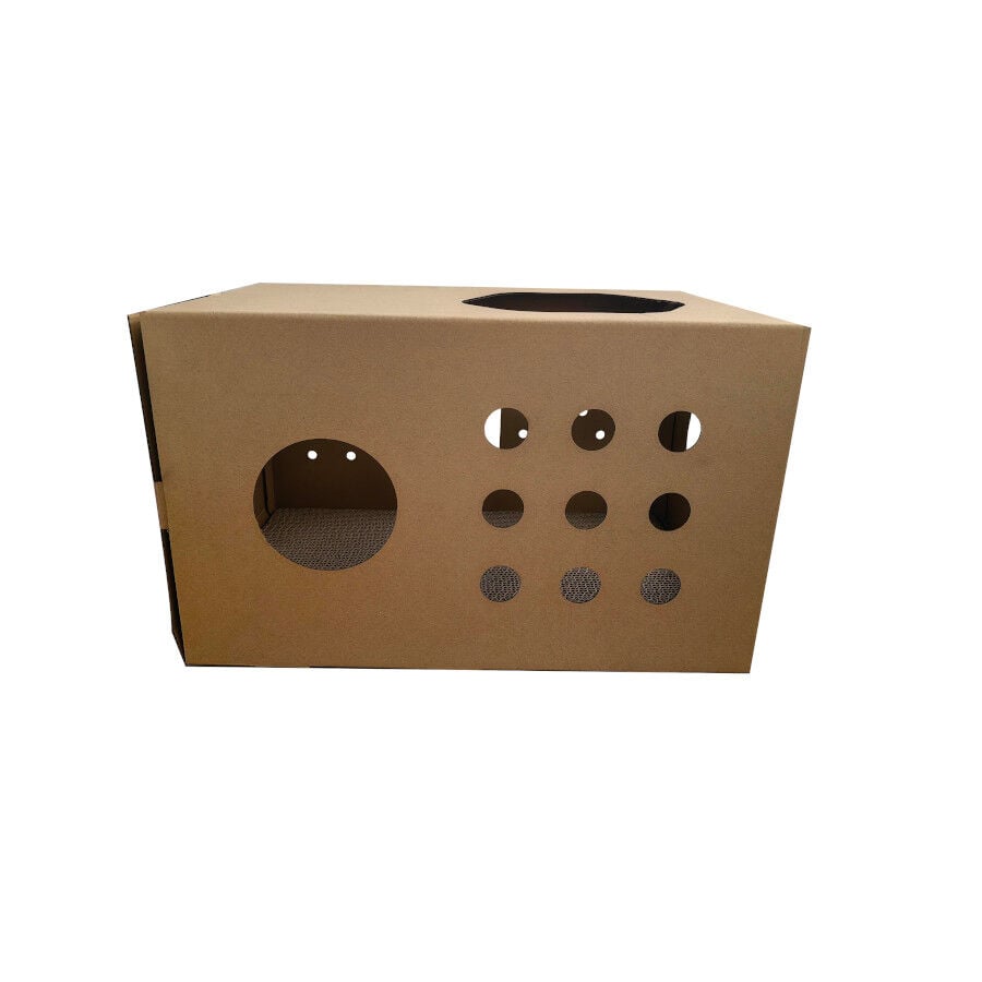 Catshion Alicia Caja Rascador de Cart&oacute;n para gatos, , large indicador imagen numero 4