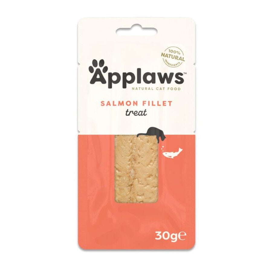 30 g Applaws Lomo de Salm&oacute;n snack para gatos, , large Imagen numero 1