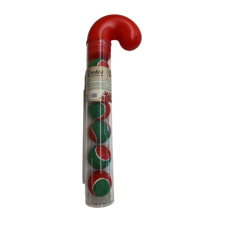 Wonder Christmas Tennis Cane pelotas para perros
