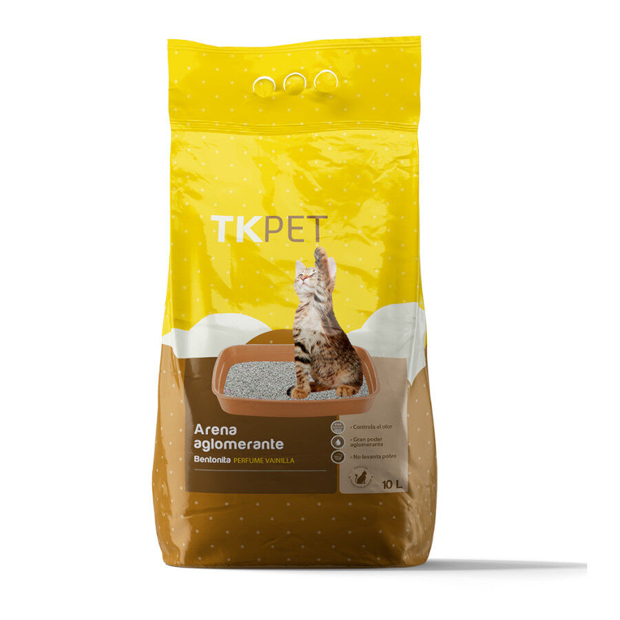 10 L TK-Pet Arena Aglomerante de Bentonita con aroma de vainilla para gatos, , large Imagen numero 1