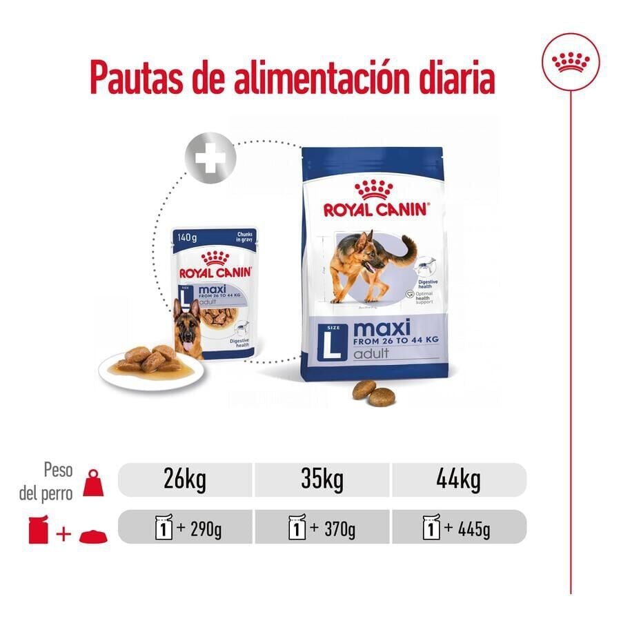 140 g Royal Canin Maxi Adult Carne sobre en salsa para perros, , large Imagen numero 3