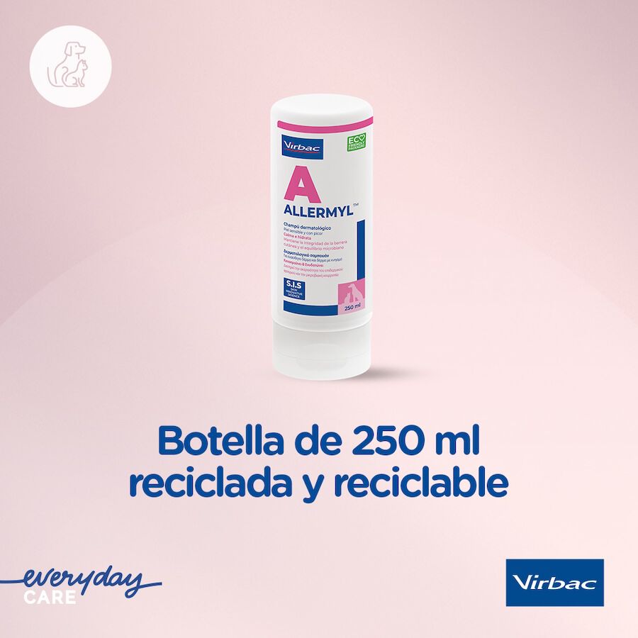 Virbac Allermyl Champ&uacute; dermatol&oacute;gico para piel sensible de perros y gatos, , large Imagen numero 7