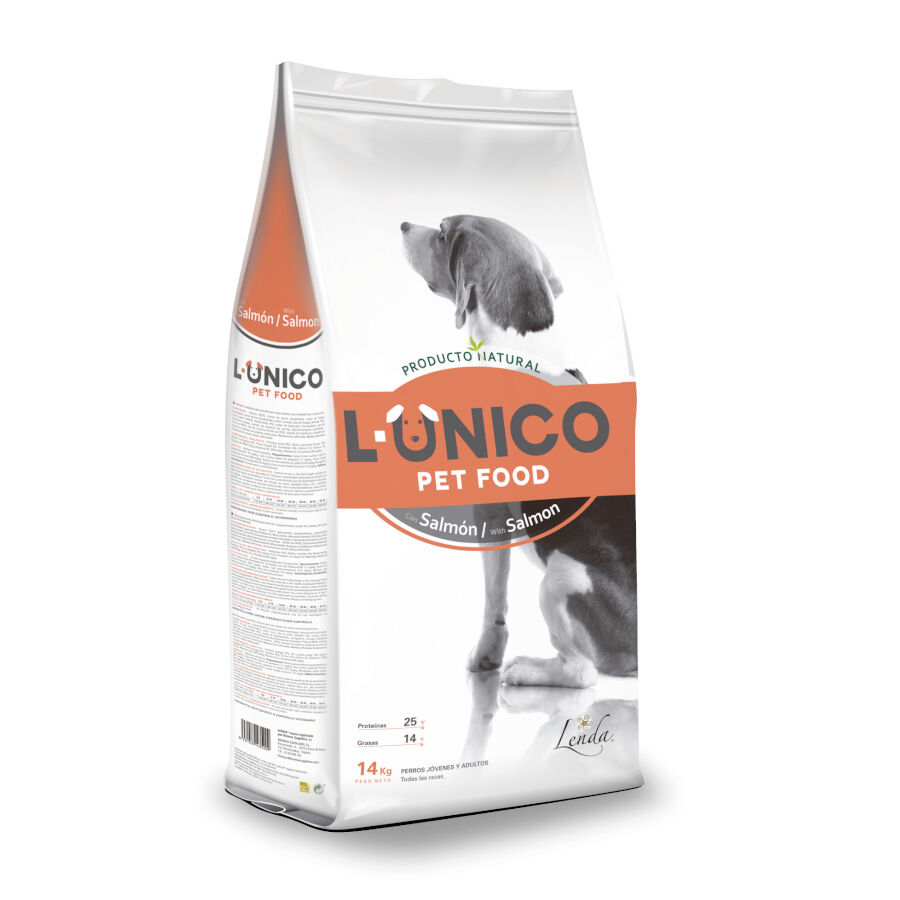 14 kg Lenda &Uacute;nico Salm&oacute;n pienso para perros, , large Imagen numero 1