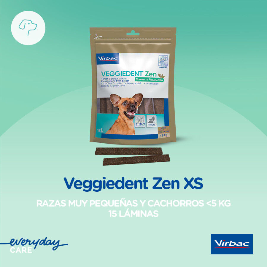 15 barritas Virbac L&aacute;minas Veggiedent Zen XS para perros, , large indicador imagen numero 3