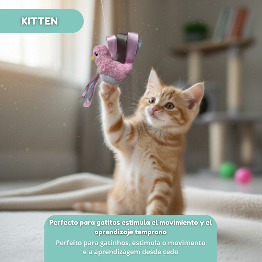 Tootoy! Peluche con Catnip P&aacute;jaro con Lazos para gatitos, , large indicador imagen numero 5