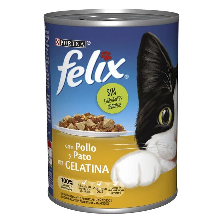 400 g Felix Pollo y Pato en Gelatina lata, , large indicador imagen numero 1