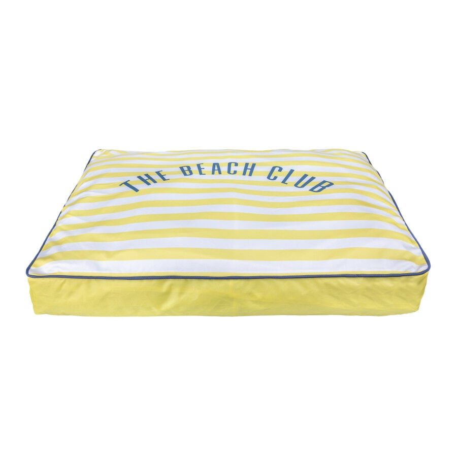 Summer Vibes Cama Coj&iacute;n Amarillo y Blanco para perros, , large Imagen numero 2