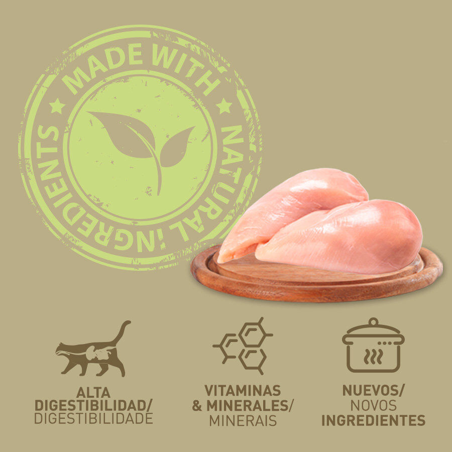 400 g Catzilla Adult Grain Free Pollo en Pat&eacute; lata para gatos, , large indicador imagen numero 3
