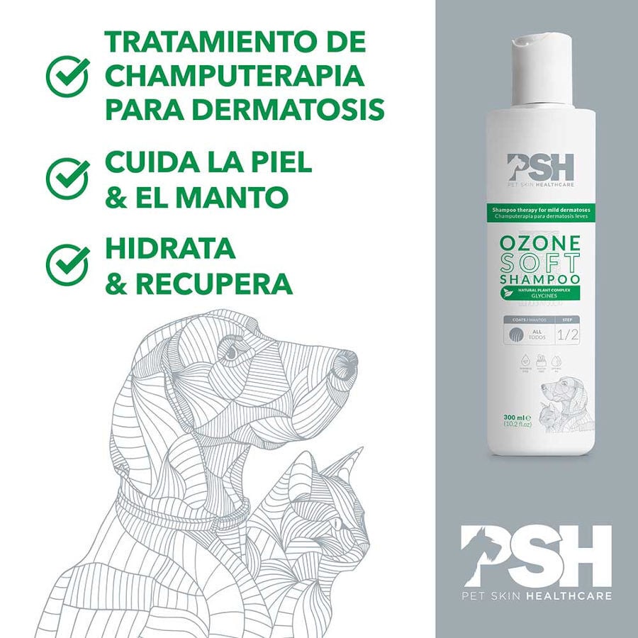 PSH Ozone Soft Champ&uacute; para perros y gatos, , large Imagen numero 3