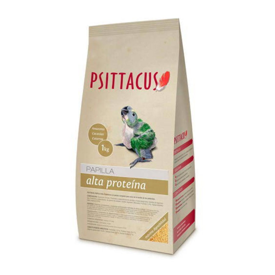 Psittacus Alta Prote&iacute;na Papilla para p&aacute;jaros