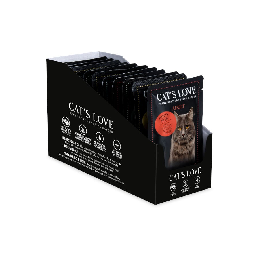 Cat's Love Adult Sobre en Gelatina para gatos &ndash; Multipack 12