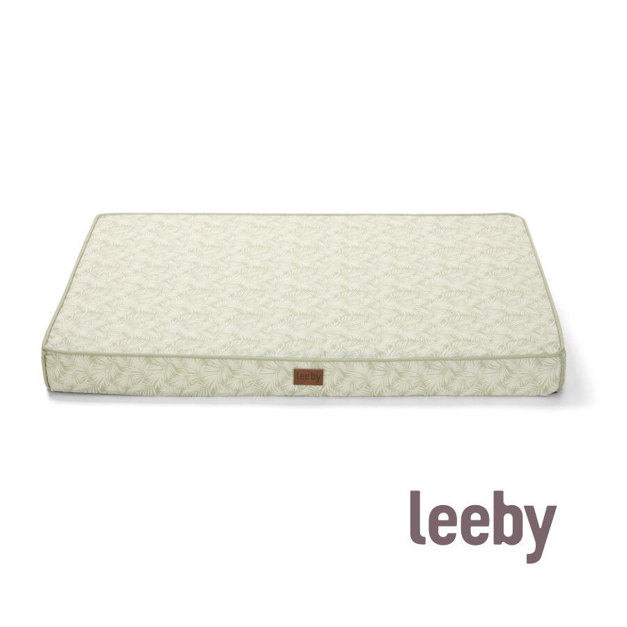 Leeby colch&oacute;n viscoel&aacute;stico estampado botanic para perros