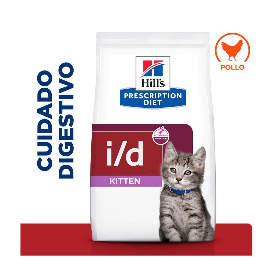 1.5 kg Hill's Prescription Diet i/d Digestive Care Kitten Digestivo Pienso Pollo para gatos, , large Imagen numero 2
