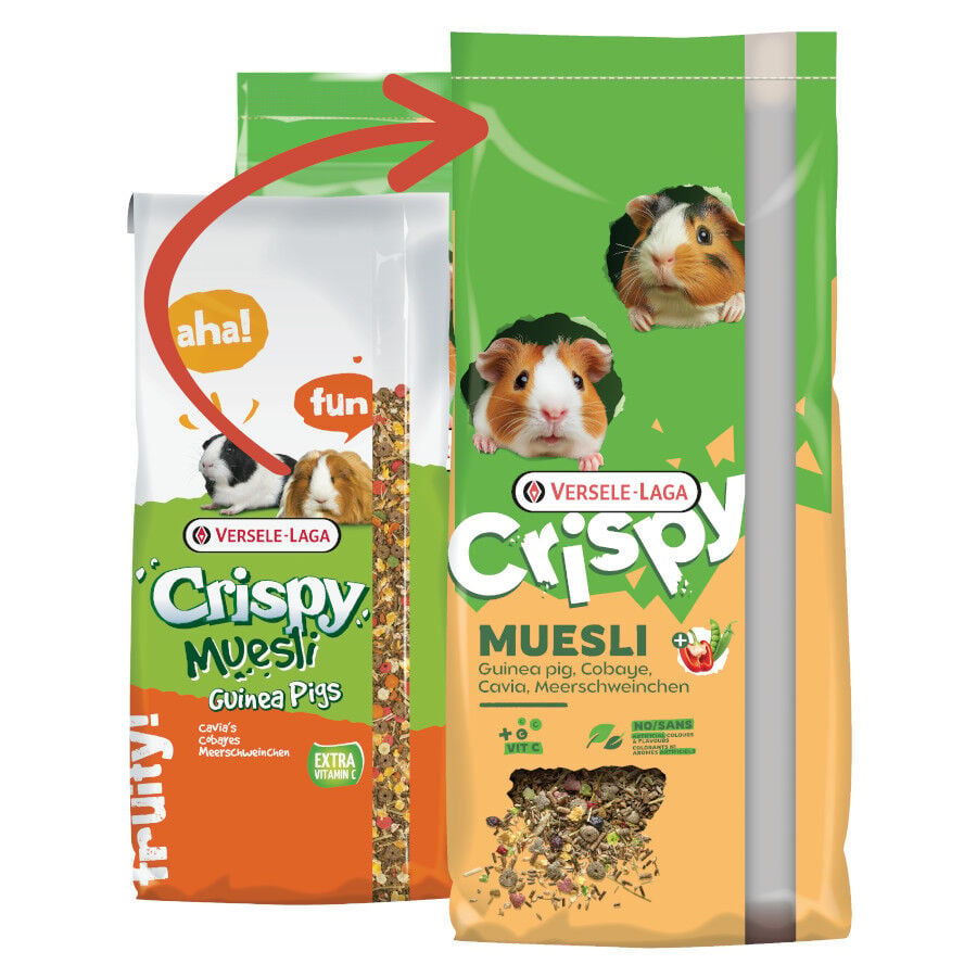 20 kg Versele-Laga Crispy Muesli Pienso para cobayas, , large indicador imagen numero 2