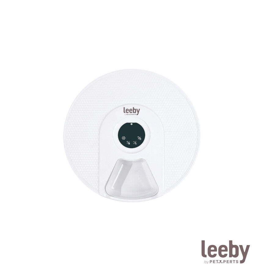 Leeby Comedero Autom&aacute;tico Programable Circular para perros y gatos, , large indicador imagen numero 2