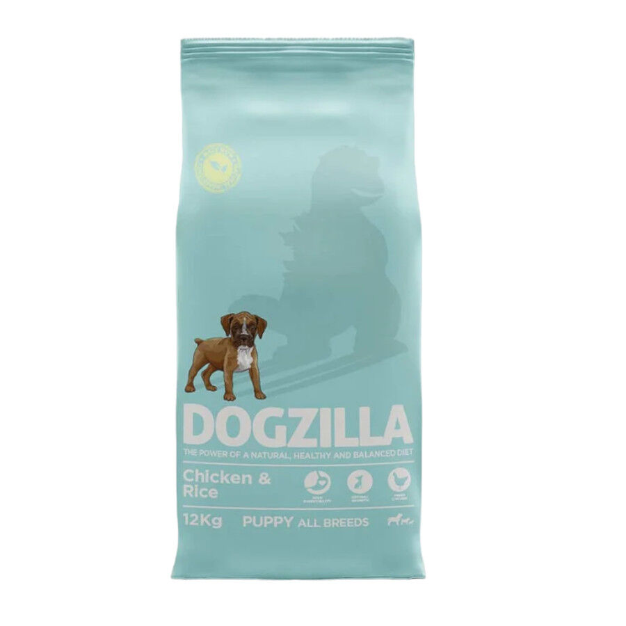 12 kg Dogzilla Puppy Pollo y Arroz pienso para perros, , large Imagen numero 1