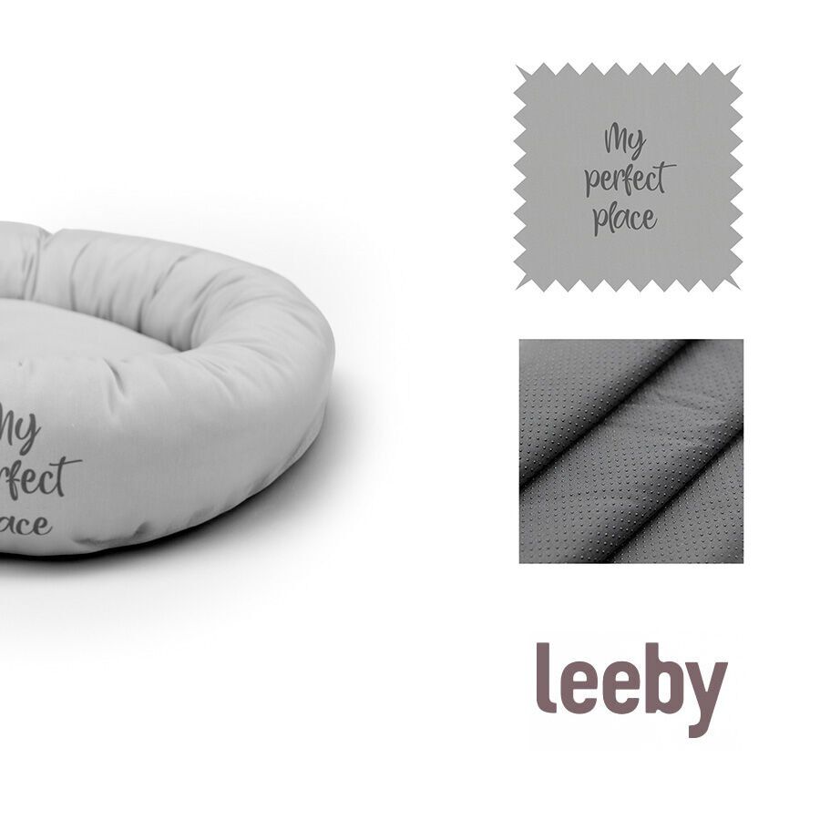 Leeby Cama Donut Antideslizante Gris para gatos, , large Imagen numero 6