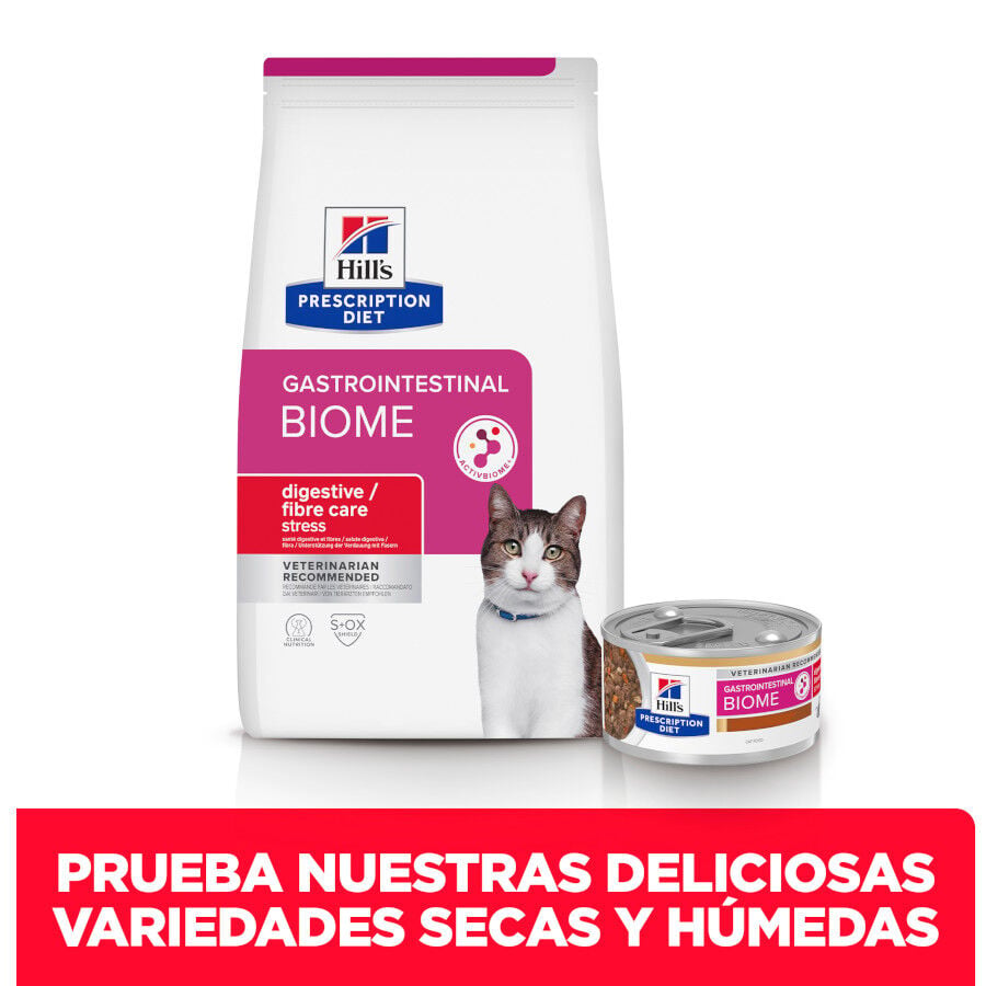 82 g Hill&rsquo;s Prescription Diet Gastrointestinal Biome Stress estofado lata para gatos, , large Imagen numero 8