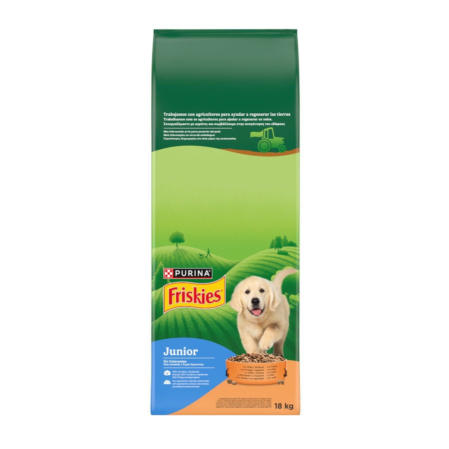 18 kg Friskies Junior Pollo y Verduras pienso para perros, , large Imagen numero 1