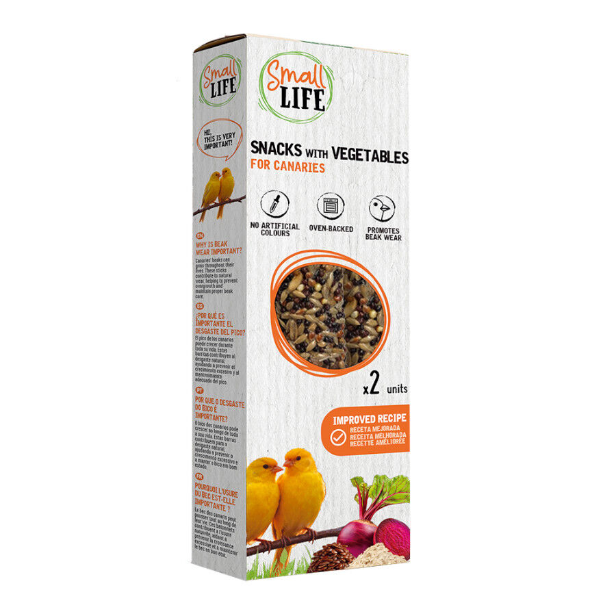 2 barritas Small Life Barritas Snack con Vegetales para canarios, , large indicador imagen numero 1