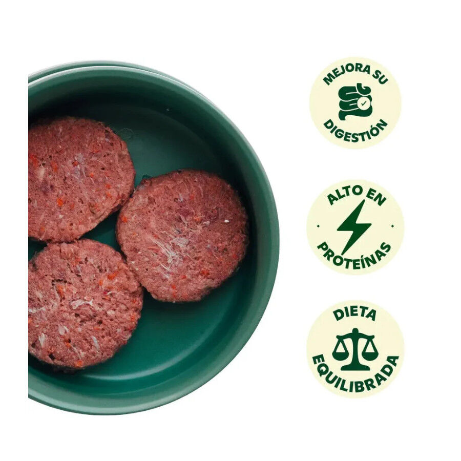 1 kg Wild Balance Men&uacute; Barf pollo y verduras comida congelada para perros, , large indicador imagen numero 3