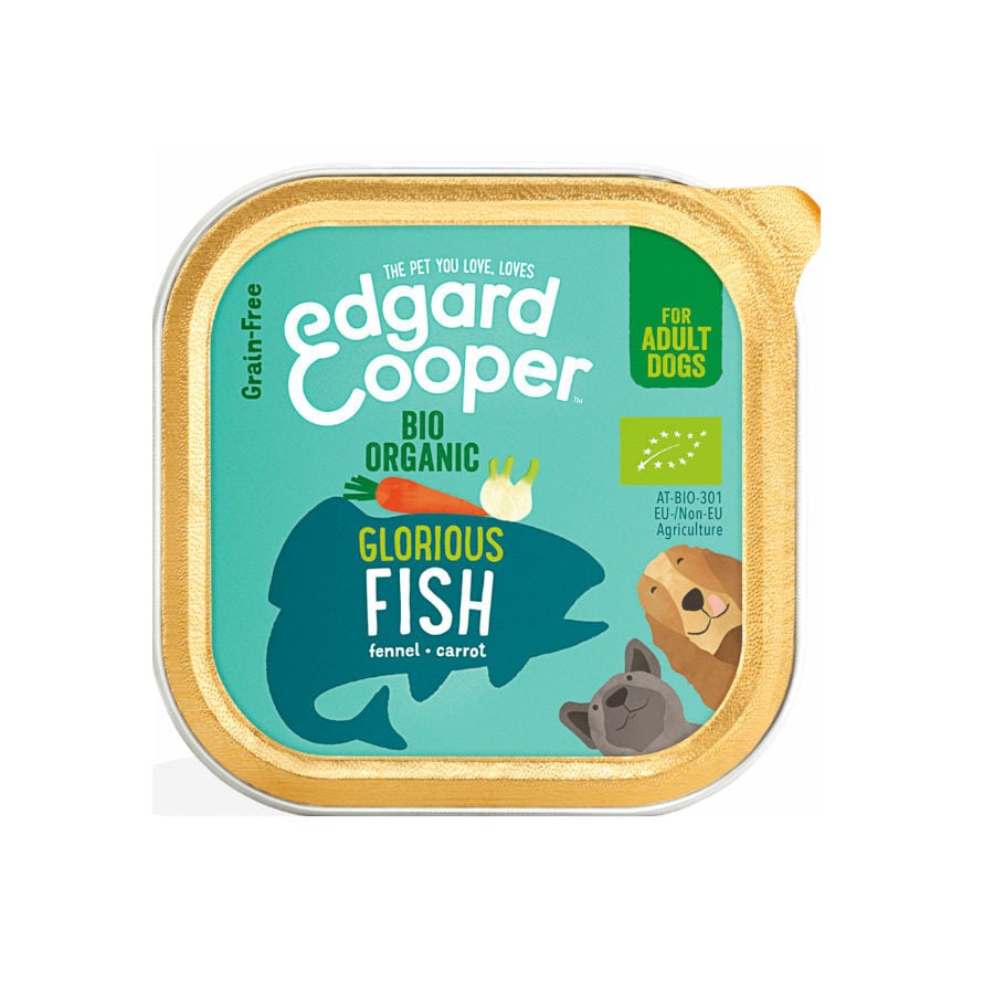 Tarrina Edgard & Cooper Organic con pescado, la comida org&aacute;nica m&aacute;s saludable para tu perro Imagen numero 1
