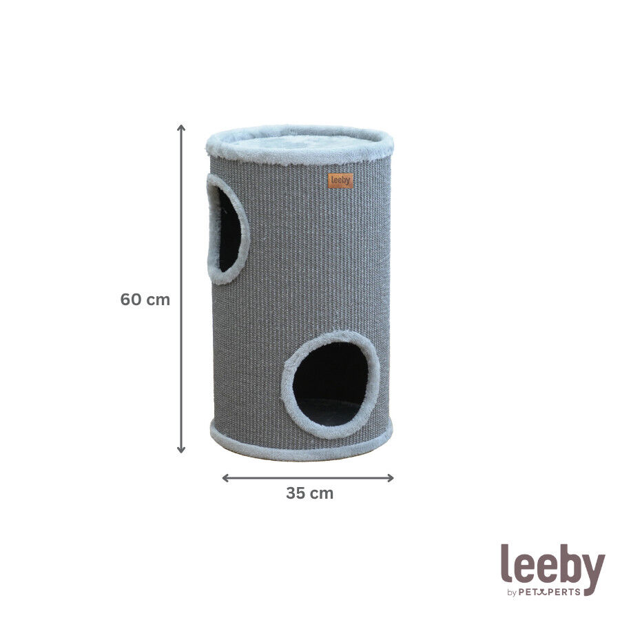 Leeby Bijou barril rascador con cama nido para gatos, , large Imagen numero 4
