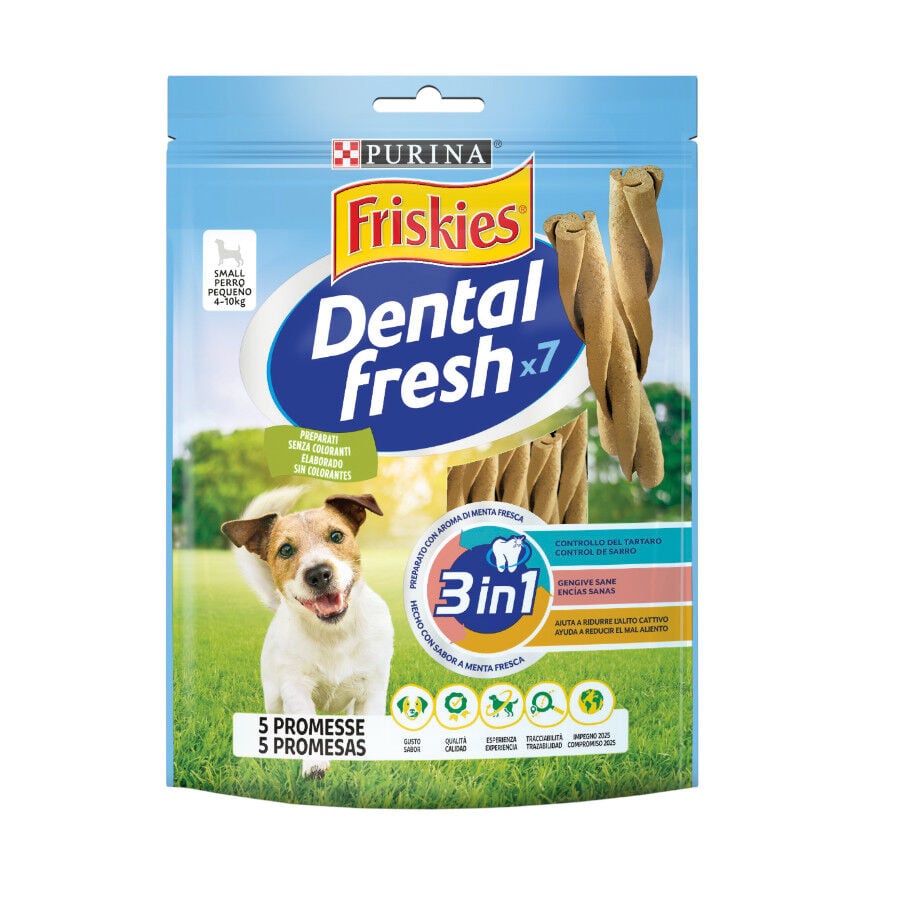 7 barritas Friskies Small Snacks Dentales Fresh para perros , , large indicador imagen numero 2