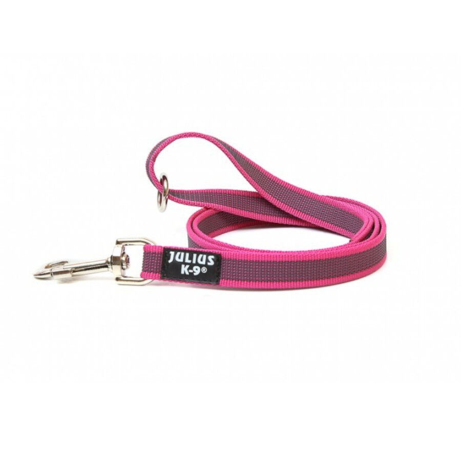 Julius K9 Correa de Adiestramiento Rosa Engomada para perros