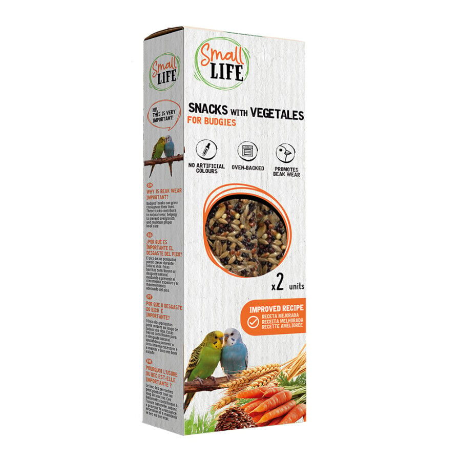 2 barritas Small Life Barritas Snack con Vegetales para periquitos, , large Imagen numero 1