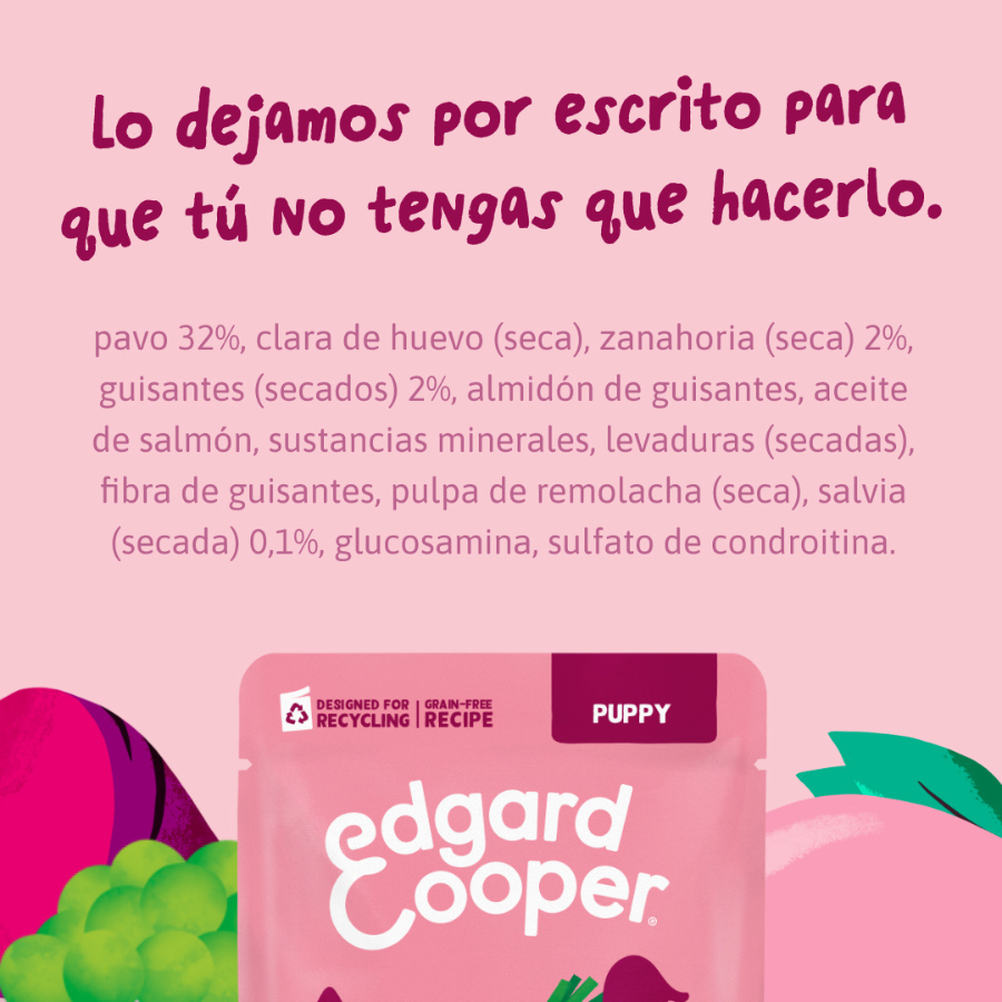150 g Edgard & Cooper Puppy Grain Free Pavo sobre para perros, , large indicador imagen numero 10