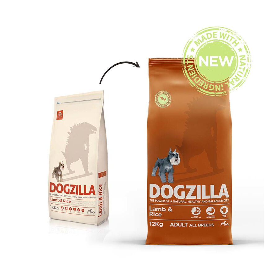 12 kg Dogzilla Adult Cordero y Arroz para perros, , large Imagen numero 2