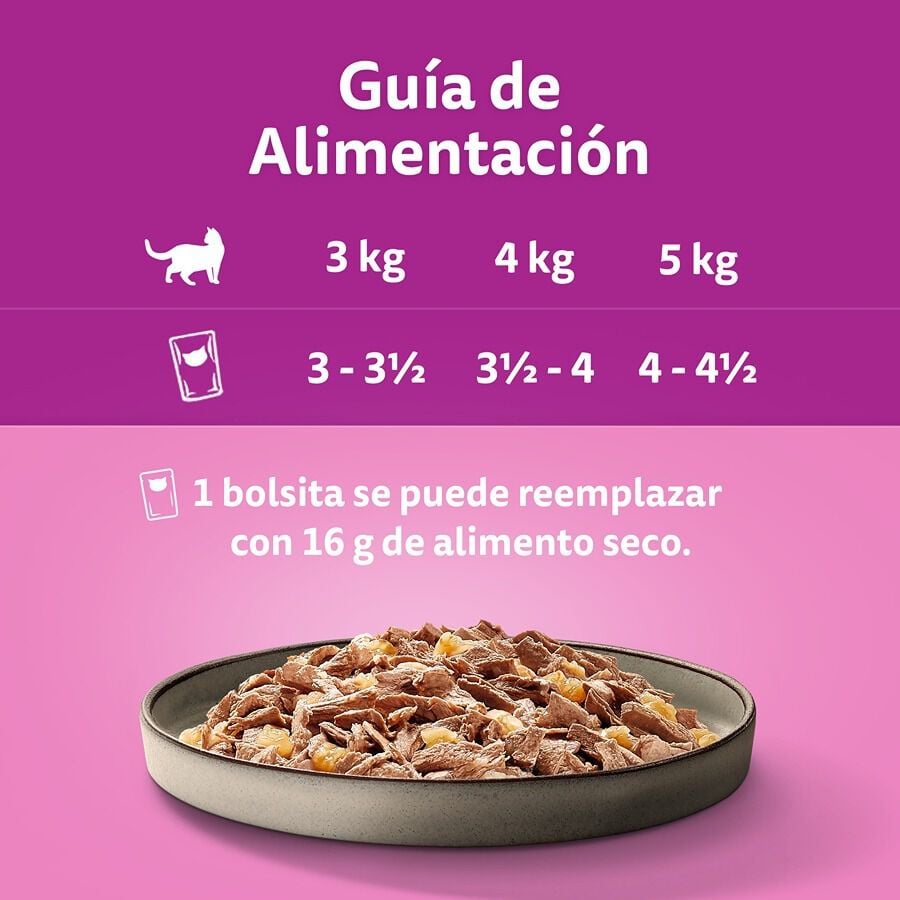 4 sobres x 85 g Whiskas Pure Delight Selecci&oacute;n Pescados Gelatina en Bolsita para gatos, , large Imagen numero 4