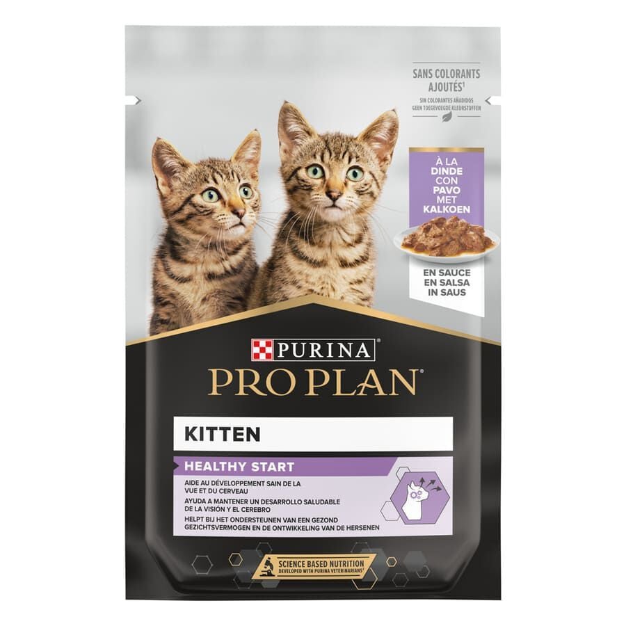 85 g Pro Plan NutriSavour Feline Kitten Pavo en salsa sobre para gatos&nbsp;, , large indicador imagen numero 1