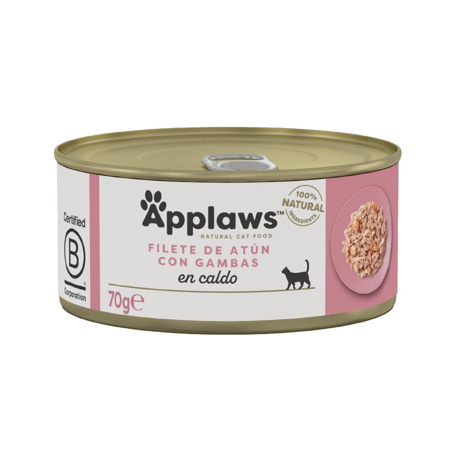 Applaws At&uacute;n y Gambas lata natural para gatos