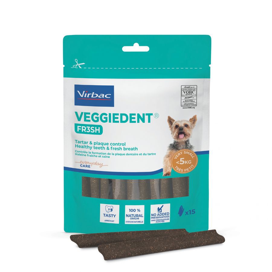 Virbac Snacks Dentales VeggieDent Fresh para perros Toy
