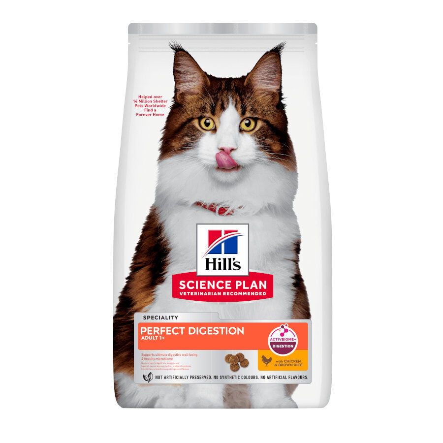 7 kg Hill's Science Plan Perfect Digestion Adult Pollo Pienso para gatos, , large Imagen numero 1