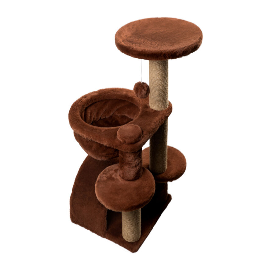 Catshion Amber &Aacute;rbol Rascador con Cueva Canela para gatos, , large Imagen numero 1